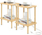 Apicizon 2 Tier End Table Set of 2, Small Side Table by APICIZON