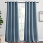 NICETOWN Smoky Blue Blackout Curtains 90 inches Length by NICETOWN
