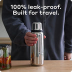 BOBBER 26 oz Stainless Steel Thermos Bottle with Cup Lid – BPA-Free, Dishwasher Safe Vacuum Insulated Metal Water Bottle – Keeps Hot for 36 Hours, Cold for 54 Hours (Glossy)