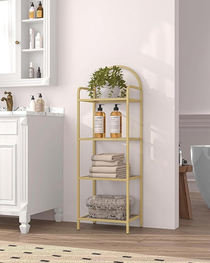 Hzuaneri Bookcase Bookshelf, Tempered Glass Bookshelves, Slim Shelving Unit - Image 7