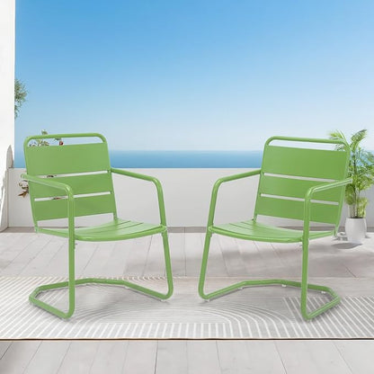 MELLCOM Patio Chairs Set of 2, Small Patio Furniture Set - Image 8