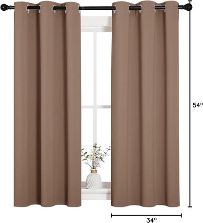 NICETOWN Window Draperies Room Darkening Curtain Panels, Window Treatment - Image 9
