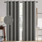 MIULEE 100% Blackout Linen Curtains by MIULEE