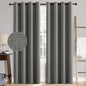 MIULEE 100% Blackout Linen Curtains by MIULEE