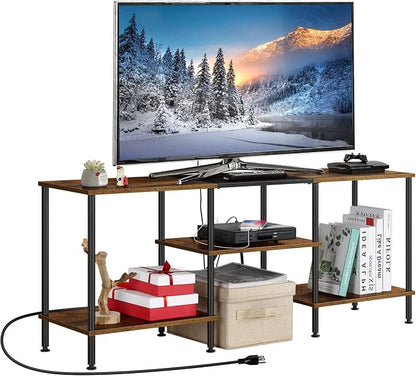 OYEAL Small TV Stand for Bedroom up to 50 inch Farmhouse TV Media Entertainment - Image 4