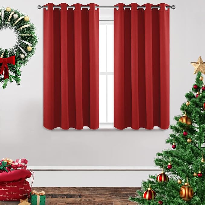 Joydeco Blackout Curtains 54 Inch Length 2 Panels Set, Thermal Insulated Long by JOYDECO
