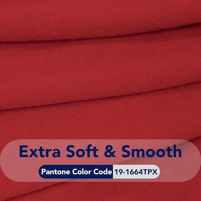 PureFit Stretch Couch Covers for Sofa Large Sofa Slipcovers Red | 1-Piece Sofa - Image 5