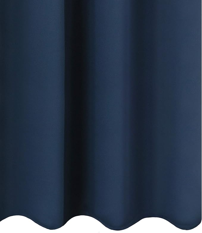Navy Blue Thermal Blackout Curtains/52 x 108 Inch/Set of 2 Panels Room - Image 9