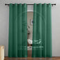 NICETOWN Green Sheer Curtains for Chirstmas Day, Grommet Voile Sheer Window by NICETOWN