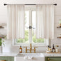 BGment Oatmeal Linen Curtains 42X40 Inch Length by BGment