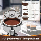 58.5mm Espresso Puck Screen, Lower Shower Screen, Metal Coffee Reusable Filter for 58mm Espresso Portafilter Basket, 1.7 Thickness(Doggie)