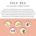 Tily Tea Radiant Glow Herbal Tea - Natural Tea to Support Skin Nourishment - Solomon Seal for A Glowing Complexion - Caffeine Free - 10 Plastic-Free Tea Bags