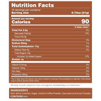 Mushroom Coffee Alternative Cappuccino Mix, Instant Superfood Coffee Drink with Reishi Mushroom Extract for Stress Relief, Immune Support, Smooth and Tasty, 11.1oz, 15 Count