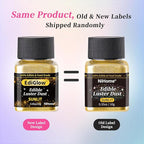 NiHome Edible Food-Grade Glitter Powder Glimmer Luster Dust Metallic Fancy Food Decorating Sprinkle Glimmery Dust for Drink Wine Beverage Cake Bakery Vegan Allergen-Free (Iridescent, 0.35oz/10g)