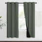 NICETOWN 100% Blackout Curtains 70" Long, Pair of Energy Smart & Noise Blocking by NICETOWN