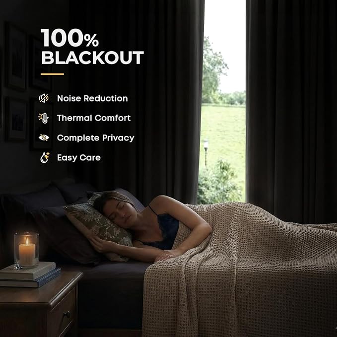 INOVADAY 100% Blackout Curtains - Image 2