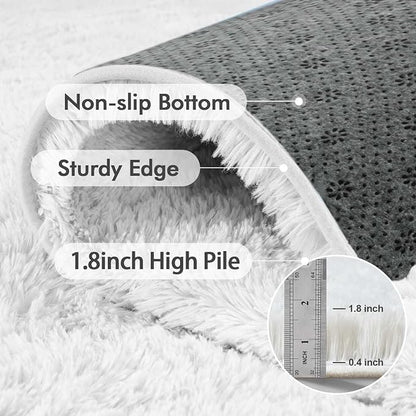 Area Rugs for Living Room, 5x7 Feet Soft Fluffy Shagg Plush Rug High Pile Large - Image 5