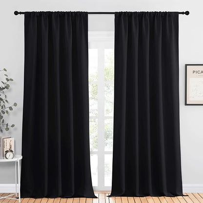 NICETOWN Black Out Window Curtains by NICETOWN