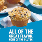 Krusteaz Gluten Free Mix Variety Pack: Blueberry Muffin, Cinnamon Crumb Cake, Double Chocolate Brownie and Pancake Mix (Bundle of 4)