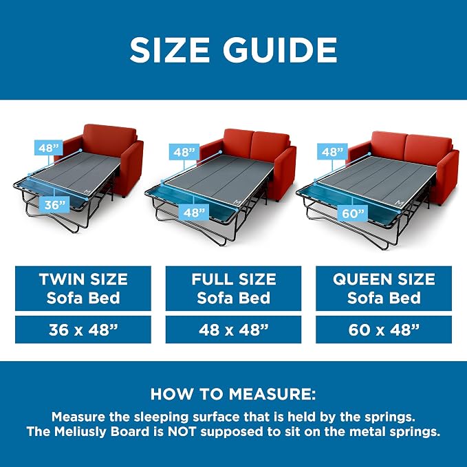 Meliusly Sleeper Sofa Support Board Full Size – Durable Support to Fix Sagging - Image 5