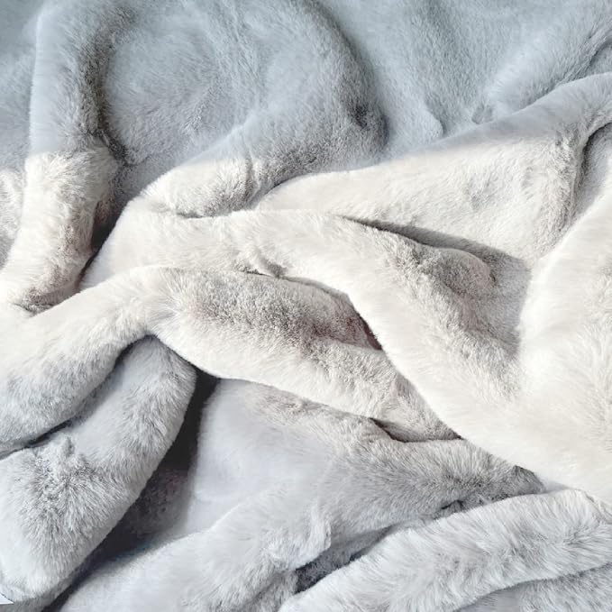 ORINOVA Grey Runner Fuzzy Rug for Bedroom Washable Fluffy Nursery Rugs for - Image 6