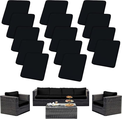 Outdoor Cushion Covers Set, Replacement by SUKAIKEQA