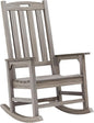 Psilvam Outdoor Rocking Chair, Poly Lumber Oversized Rocking Chair by PsilvamGardenFurniture