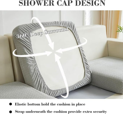 Couch Covers for 2 Cushion Sofa Pet Friendly Couch Cushion Covers Universal - Image 4
