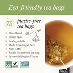 Wild Bliss Organic Wild Raw Dandelion Root Tea - Pharmacopoeia Quality Caffeine Free Herbal Detox Support - 75 Plant Based Tea Bags