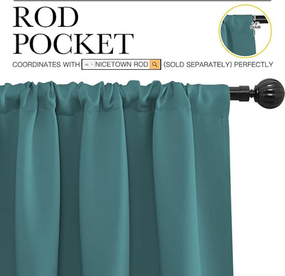 NICETOWN Kitchen Curtains Blackout Drapes & Curtains, Energy Smart Window - Image 3