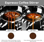 WDT Tool Espresso Stirrer, 22 Needle Espresso Distribution Tool for 58mm Portafilters, Professional Espresso Distributor Coffee Powder Stirring Tool, Black