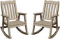 Greesum Set of 2 Outdoor Rocking Chair, All-Weather Patio Rocker, Rust-Proof & by BuynowfromGreesum