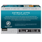 Caribou Coffee Caramel Comfort Oatmilk Latte, One Step Latte Single Serve Keurig K-Cup Pods, 60 Count (6 Packs of 10)