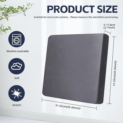 8Pcs Outdoor Cushion Covers, Elastic Patio Cushion Covers | Washable, - Image 2