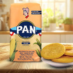 P.A.N. Yellow Corn Meal – Pre-cooked Gluten Free and Kosher Flour for Arepas (2.2 lb/Pack of 2)