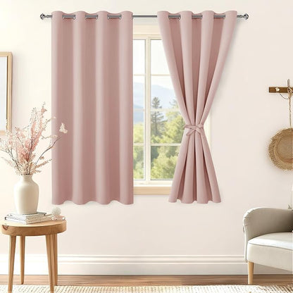 Blackout Curtains for Bedroom, 52 x 54 Inches Long, 2 Panels | Thermal Insulated - Image 8