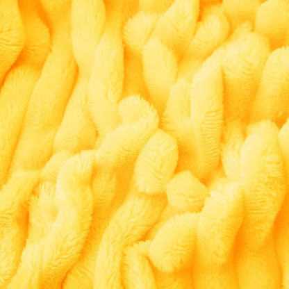 Bright Yellow Fleece Throw Blanket 108”×90” - Image 5
