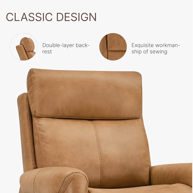 KISLOT Leather Recliner Chair for Adults Wall Hugger RV Recliner - Image 7