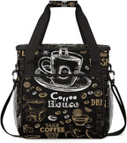 cfpolar Coffee Maker Storage Bag, Waterproof Travel Carrying Storage Tote Bag Organizer Case, Compatible with K-Mini or K-Mini Plus, And Suitable for Other Accessories， With Pockets for K-Cup Pods