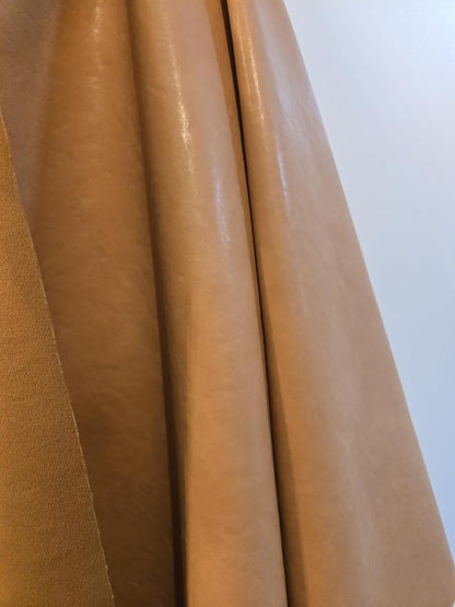 NAT Leathers | Wheat Camel Tan Soft Faux Vegan Leather PU | 2 Yard Cut by Yard - Image 3