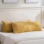 Fancy Homi Set of 2 Mustard Yellow Boho Long Lumbar Body Decorative Throw by Fancy+Homi