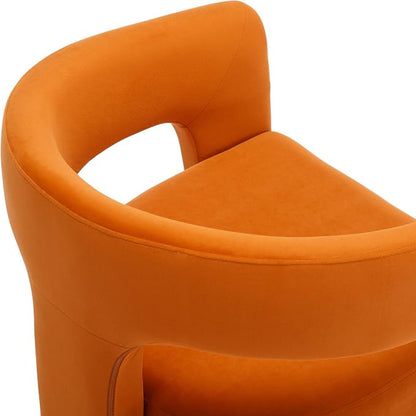 BESTANO Set of 2 Modern Velvet Fabric Upholstered Dining Chairs - Image 5