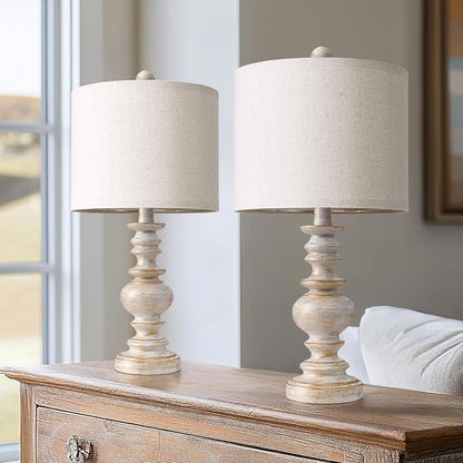 BOBOMOMO 20" Retro Table Lamps Set of 2 - Image 2