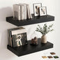 12 inch Deep Floating Shelves for Wall, 24 inch Wide Engineered Wood Wall by Venusmiles
