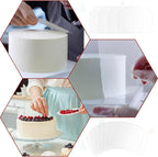 15 Pcs Transparent Cake Cream Scraper Plastic Cake Scraper Smoother Flexible Cake Smoother for Icing Fondant Smoother for DIY Kitchen Bakery Baking Cake Bread Pastry Decorating Supplies