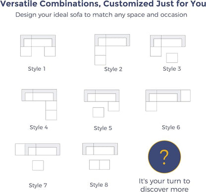 MAXYOYO 104" U Shaped Modular Sectional Sofa - Image 7
