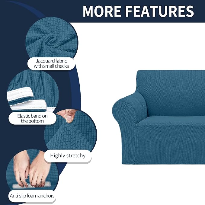 Cupuamon 2026 New Stretch Loveseat Sofa Slipcovers Couch Cover - Image 4