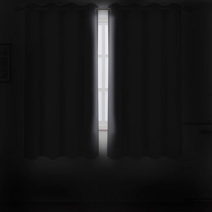 Grey Thermal Blackout Curtains/52 x 72 Inch/Set of 2 Panels Room Darkening - Image 3