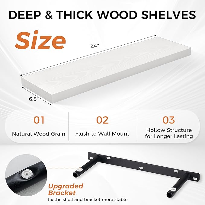 Fun Memories Floating Shelves for Wall, Floating Shelf for Living Room - Image 3