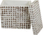 East at Main Rectangle Storage Side Table – Coconut Shell Mosaic Inlay by EastatMain